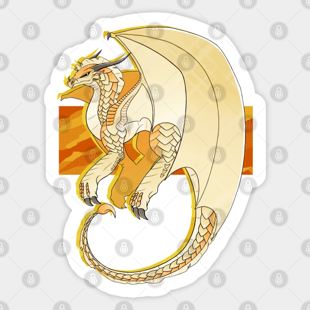 Qibli - Wings of Fire Sticker by giratina13